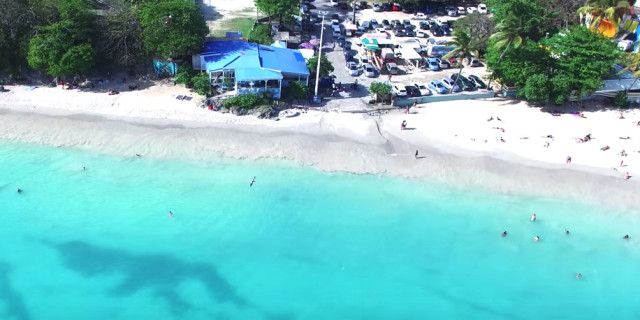 Guadeloupe   Plage de la Datcha au Gosier vu du ciel   YouTube